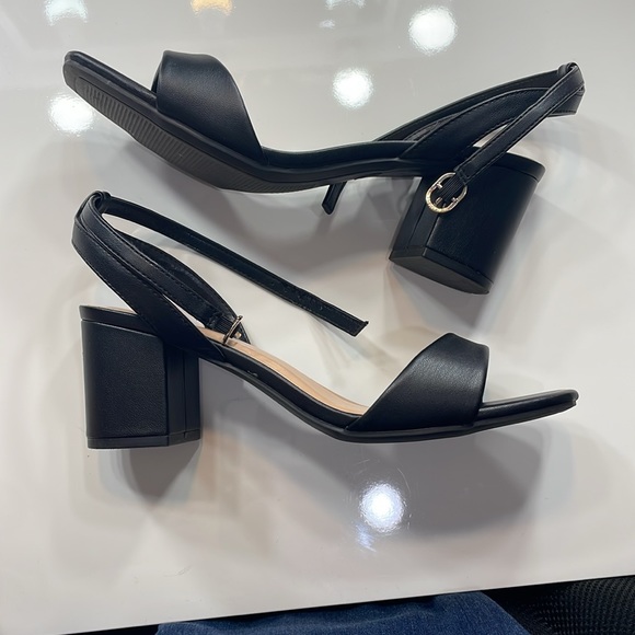 Black a new day short heel square toe size 7.5 - Picture 4 of 4